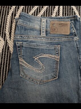 Silver Jeans Dark Blue Bootcut Jeans